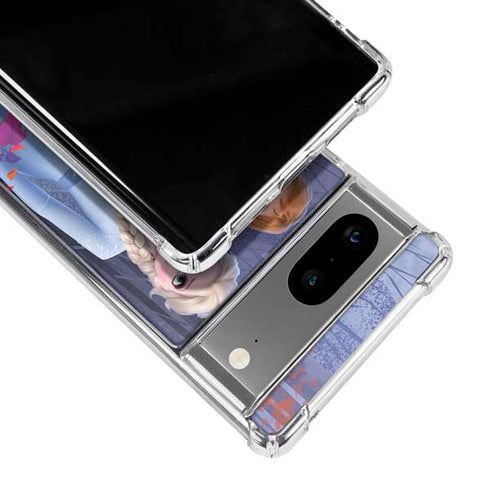 Disney Frozen II Anna and Elsa Google Pixel 7a Clear Case